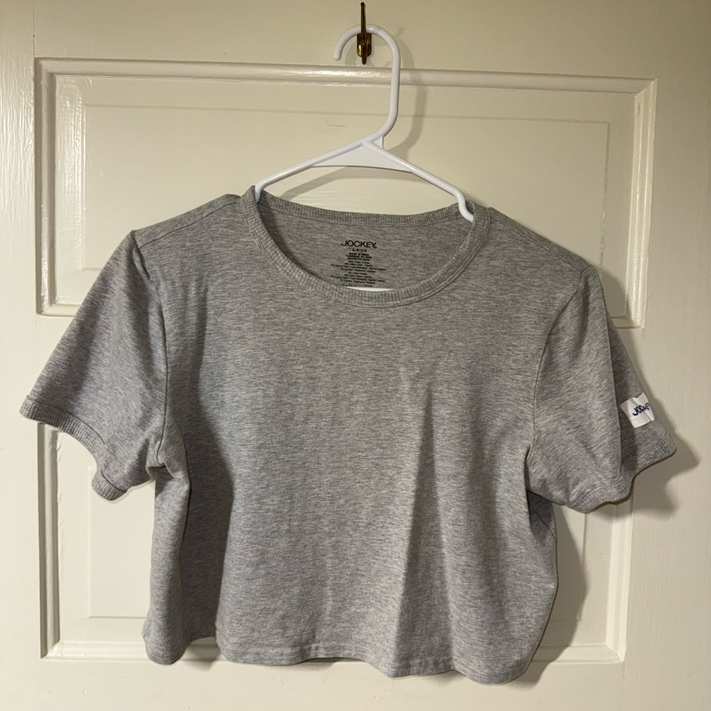 Jockey Heather Gray Women's Crop Top
